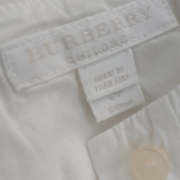 🎀Burberry Girls White Eyelet Ruffles Dress Size 6 Mint Condition & FREE GIFT - Picture 13 of 14